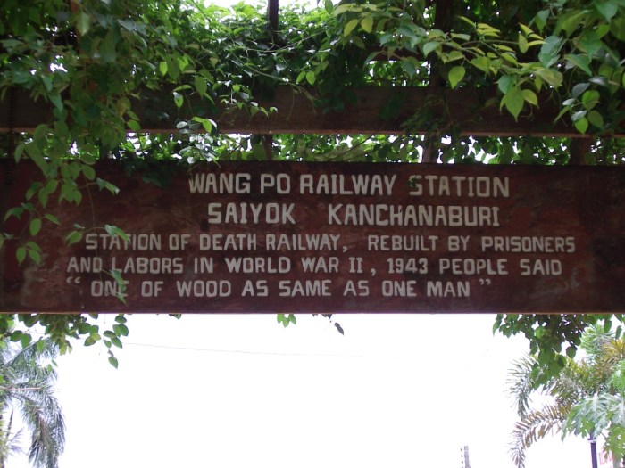 Wang Po railway station, Thailand