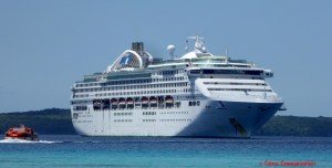 Sun Princess at Lifou - see facebook.com/cairnscommunications for details