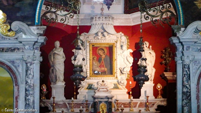 Pir Lady of the Rock interior - Perast