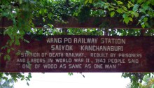 Wang Po railway station, Burma Railway