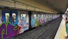 Rome Metro graffiti