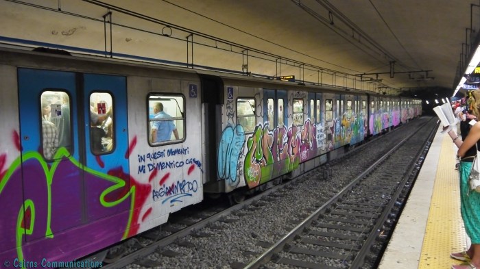 Rome Metro graffiti