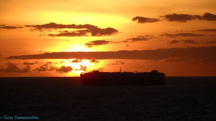 Container Ship Sunset