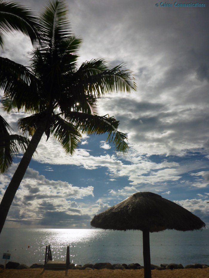 Fiji sun on the water