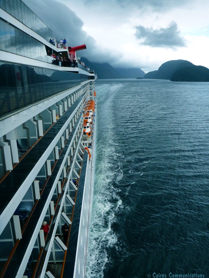 Carnival Spirit in fiordland