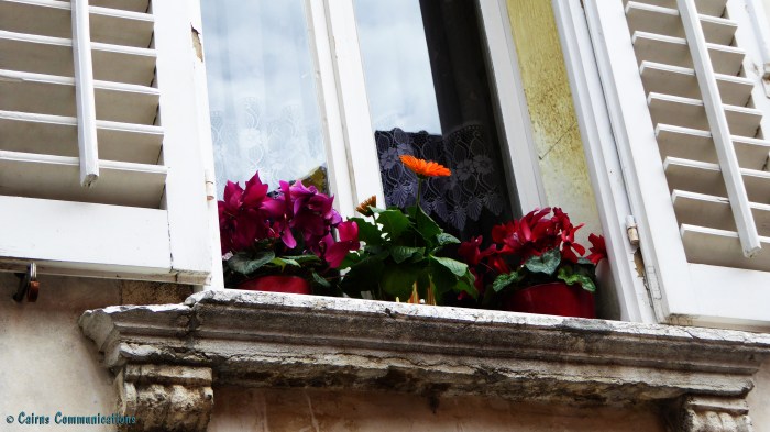 Window-box garden in Koper, Slovenia