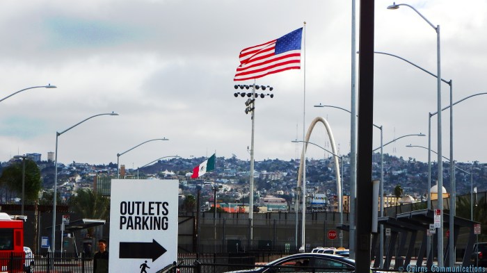 US Mexico border Tijuana - San Ysidro