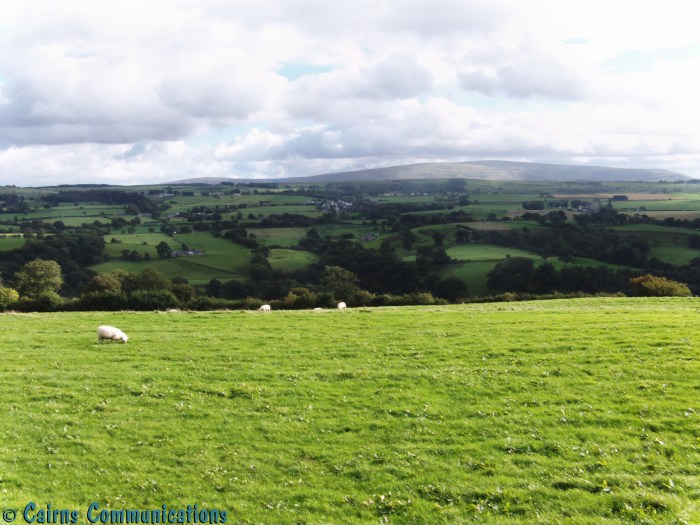Scottish hills from Hadrian's Wall